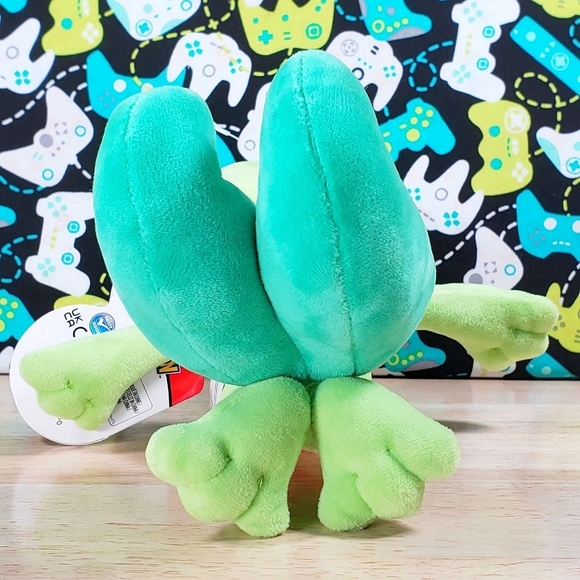 Jazwares Pokemon TREECKO 8" S1 Rare Ultrasoft Collectible Nintendo Plush Toy NWT - Picture 7 of 11